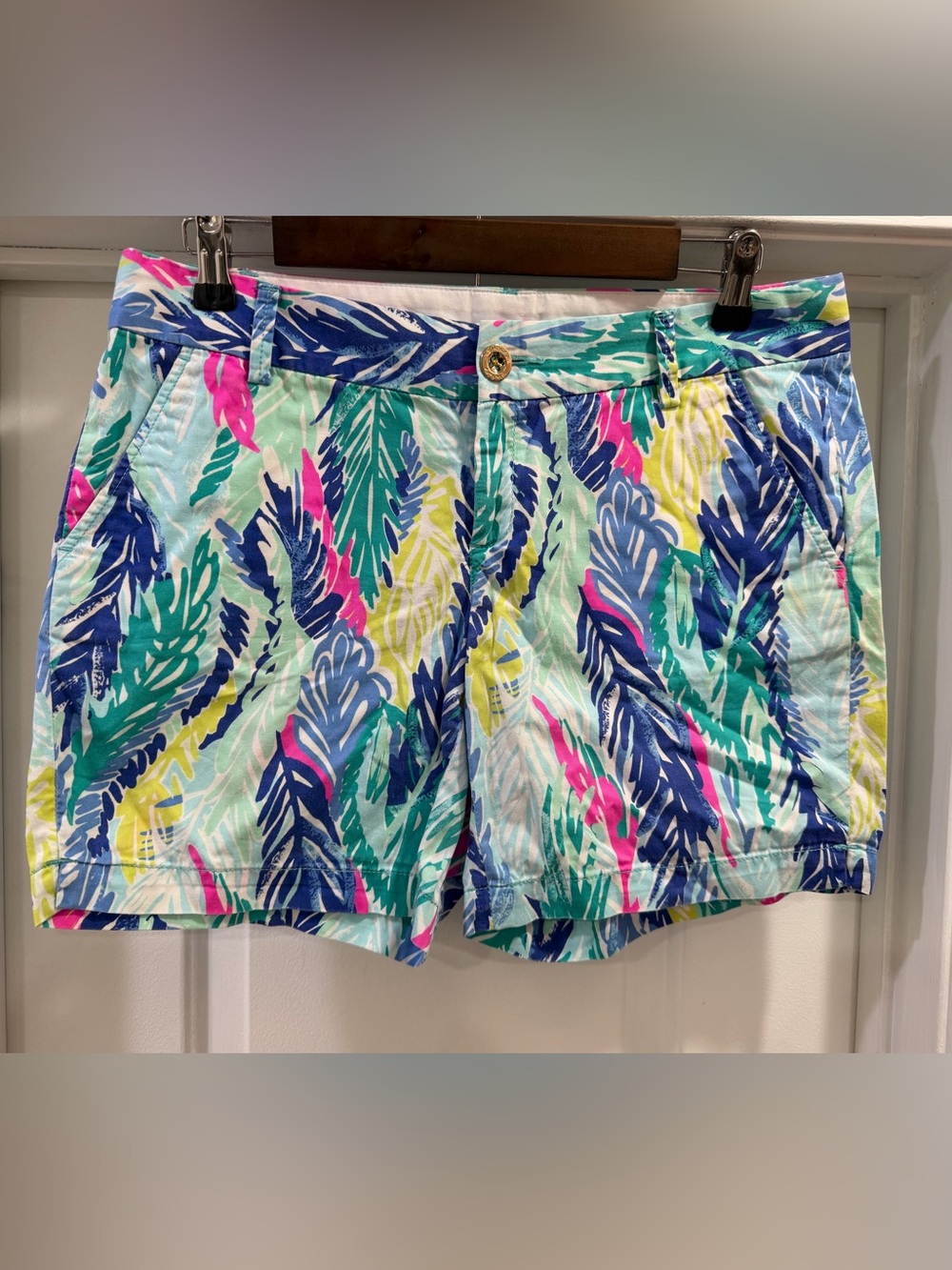 Lilly Pulitzer Jayne Cotton Shorts Light as a Feather Size 6